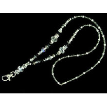 Handgemachte Perlen Metall Haken Hals Crystal Bling Lanyard